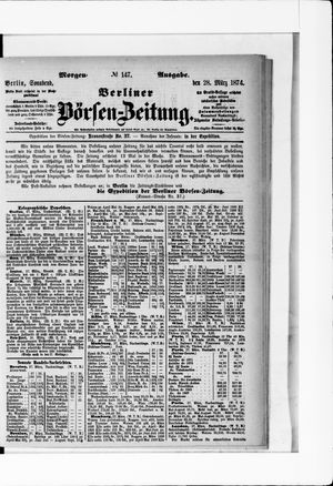 Berliner Börsen-Zeitung vom 28.03.1874