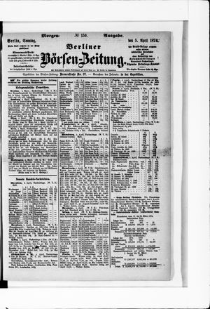 Berliner Börsen-Zeitung vom 05.04.1874