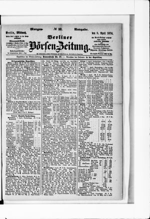 Berliner Börsen-Zeitung vom 08.04.1874