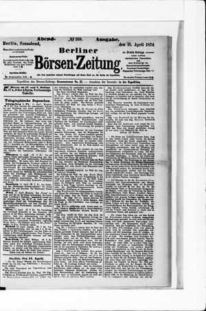 Berliner Börsen-Zeitung vom 11.04.1874