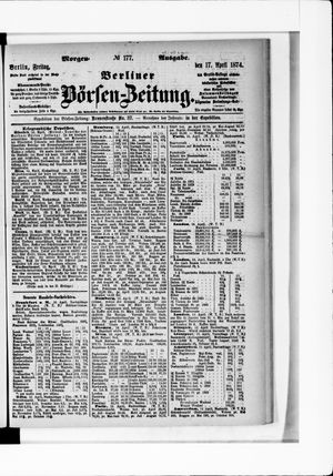 Berliner Börsen-Zeitung vom 17.04.1874