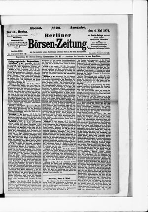 Berliner Börsen-Zeitung vom 04.05.1874