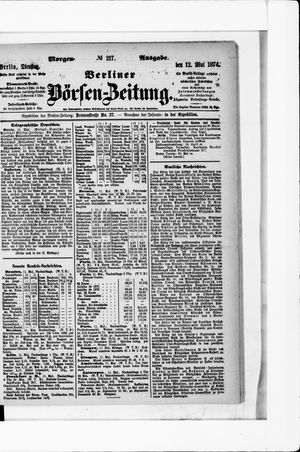 Berliner Börsen-Zeitung vom 12.05.1874