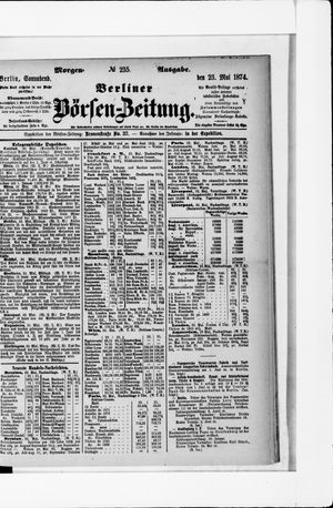Berliner Börsen-Zeitung vom 23.05.1874