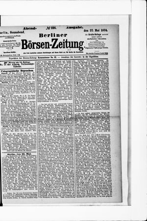 Berliner Börsen-Zeitung vom 23.05.1874