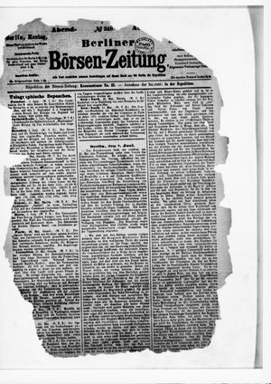 Berliner Börsen-Zeitung vom 01.06.1874