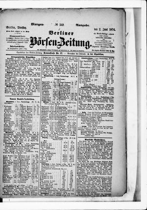 Berliner Börsen-Zeitung vom 02.06.1874
