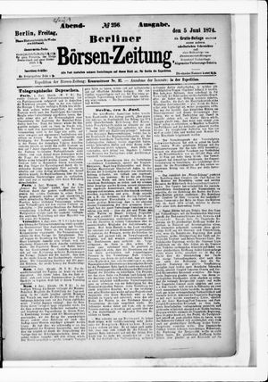 Berliner Börsen-Zeitung vom 05.06.1874