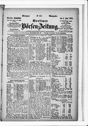 Berliner Börsen-Zeitung vom 06.06.1874