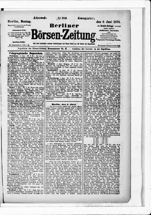 Berliner Börsen-Zeitung vom 08.06.1874