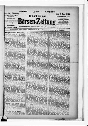 Berliner Börsen-Zeitung vom 09.06.1874