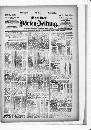 Berliner Börsen-Zeitung vom 12.06.1874