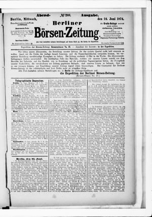 Berliner Börsen-Zeitung vom 24.06.1874