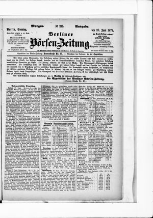 Berliner Börsen-Zeitung vom 28.06.1874