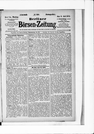 Berliner Börsen-Zeitung vom 06.07.1874