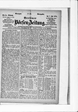 Berliner Börsen-Zeitung vom 08.07.1874