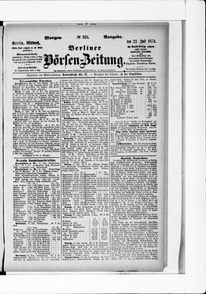 Berliner Börsen-Zeitung vom 22.07.1874
