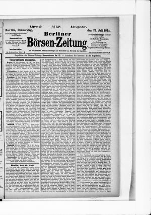 Berliner Börsen-Zeitung vom 23.07.1874