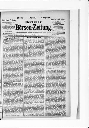 Berliner Börsen-Zeitung vom 24.07.1874