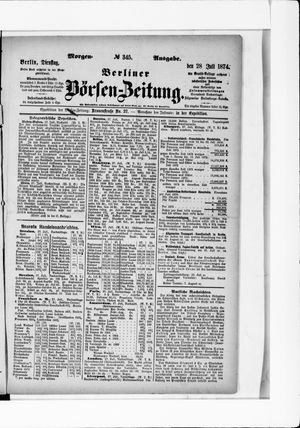 Berliner Börsen-Zeitung vom 28.07.1874