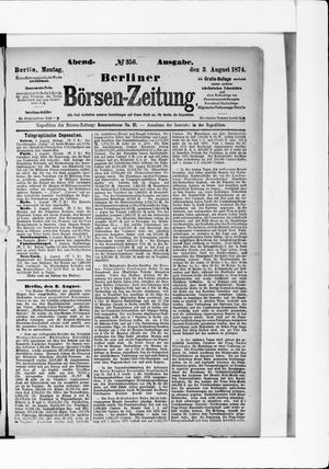 Berliner Börsen-Zeitung vom 03.08.1874