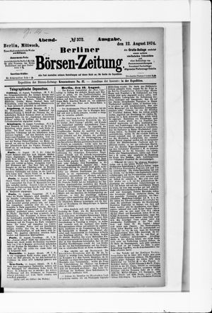 Berliner Börsen-Zeitung vom 12.08.1874