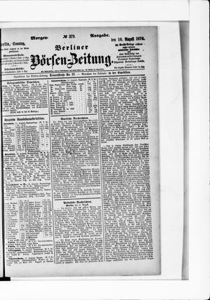 Berliner Börsen-Zeitung vom 16.08.1874
