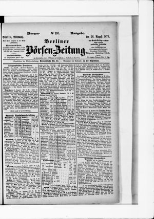 Berliner Börsen-Zeitung vom 26.08.1874