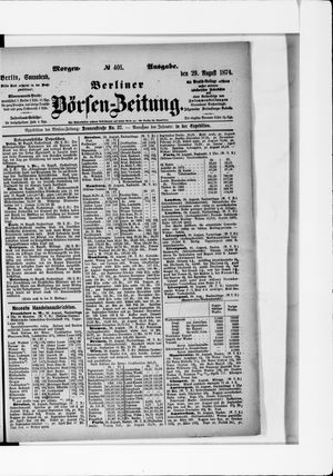 Berliner Börsen-Zeitung vom 29.08.1874