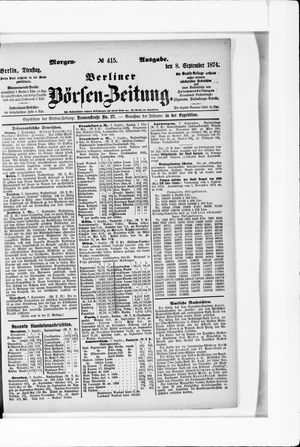 Berliner Börsen-Zeitung vom 08.09.1874