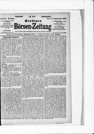 Berliner Börsen-Zeitung vom 11.09.1874