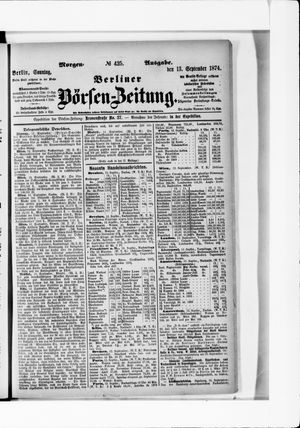 Berliner Börsen-Zeitung vom 13.09.1874