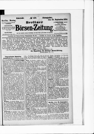 Berliner Börsen-Zeitung vom 28.09.1874