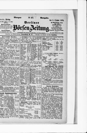 Berliner Börsen-Zeitung vom 02.10.1874
