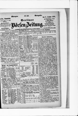 Berliner Börsen-Zeitung vom 03.10.1874