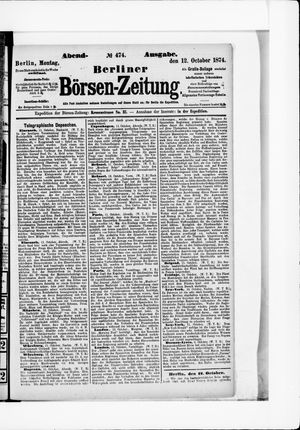 Berliner Börsen-Zeitung vom 12.10.1874