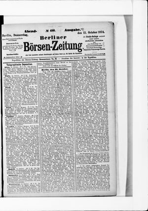 Berliner Börsen-Zeitung vom 15.10.1874