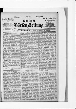 Berliner Börsen-Zeitung vom 17.10.1874
