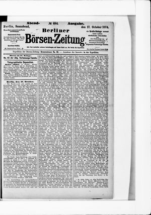Berliner Börsen-Zeitung vom 17.10.1874