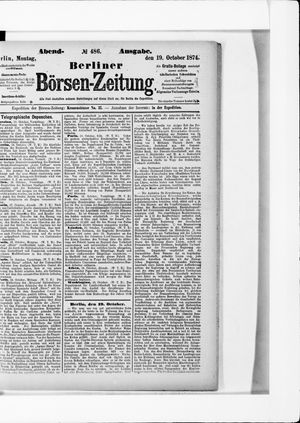 Berliner Börsen-Zeitung vom 19.10.1874