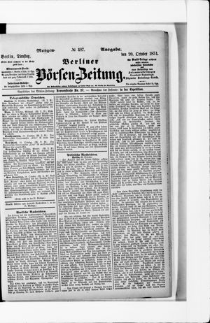 Berliner Börsen-Zeitung vom 20.10.1874