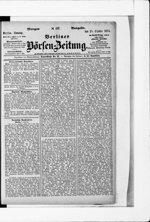 Berliner Börsen-Zeitung vom 25.10.1874