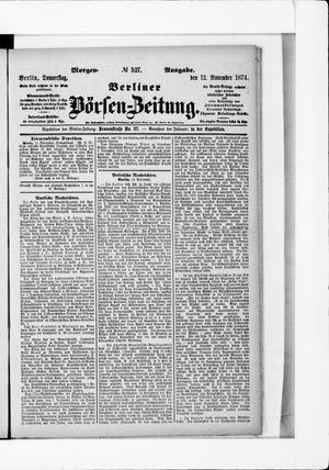 Berliner Börsen-Zeitung vom 12.11.1874