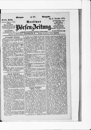 Berliner Börsen-Zeitung on Dec 11, 1874
