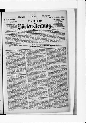 Berliner Börsen-Zeitung vom 23.12.1874