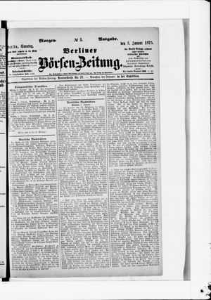 Berliner Börsen-Zeitung on Jan 3, 1875