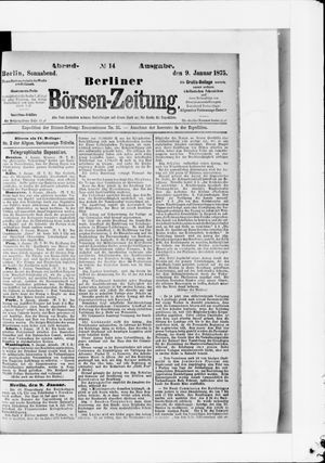 Berliner Börsen-Zeitung on Jan 9, 1875