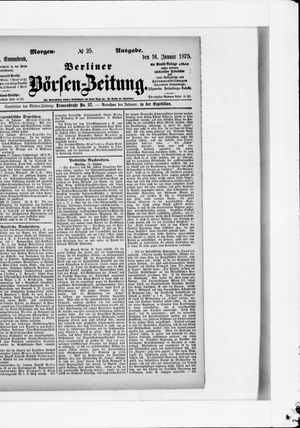 Berliner Börsen-Zeitung vom 16.01.1875