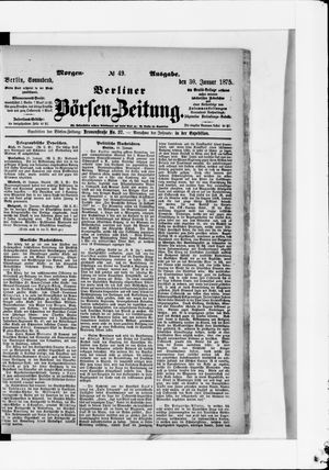 Berliner Börsen-Zeitung vom 30.01.1875