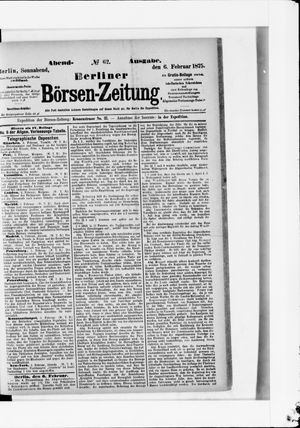 Berliner Börsen-Zeitung vom 06.02.1875